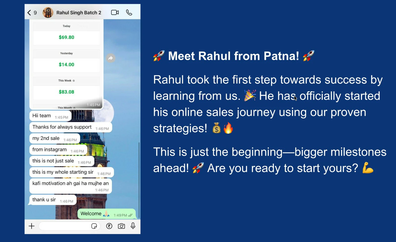 Client testimonial